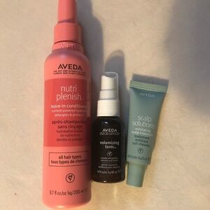 Aveda Nutriplenish Leave In Conditioner plus travel size samples